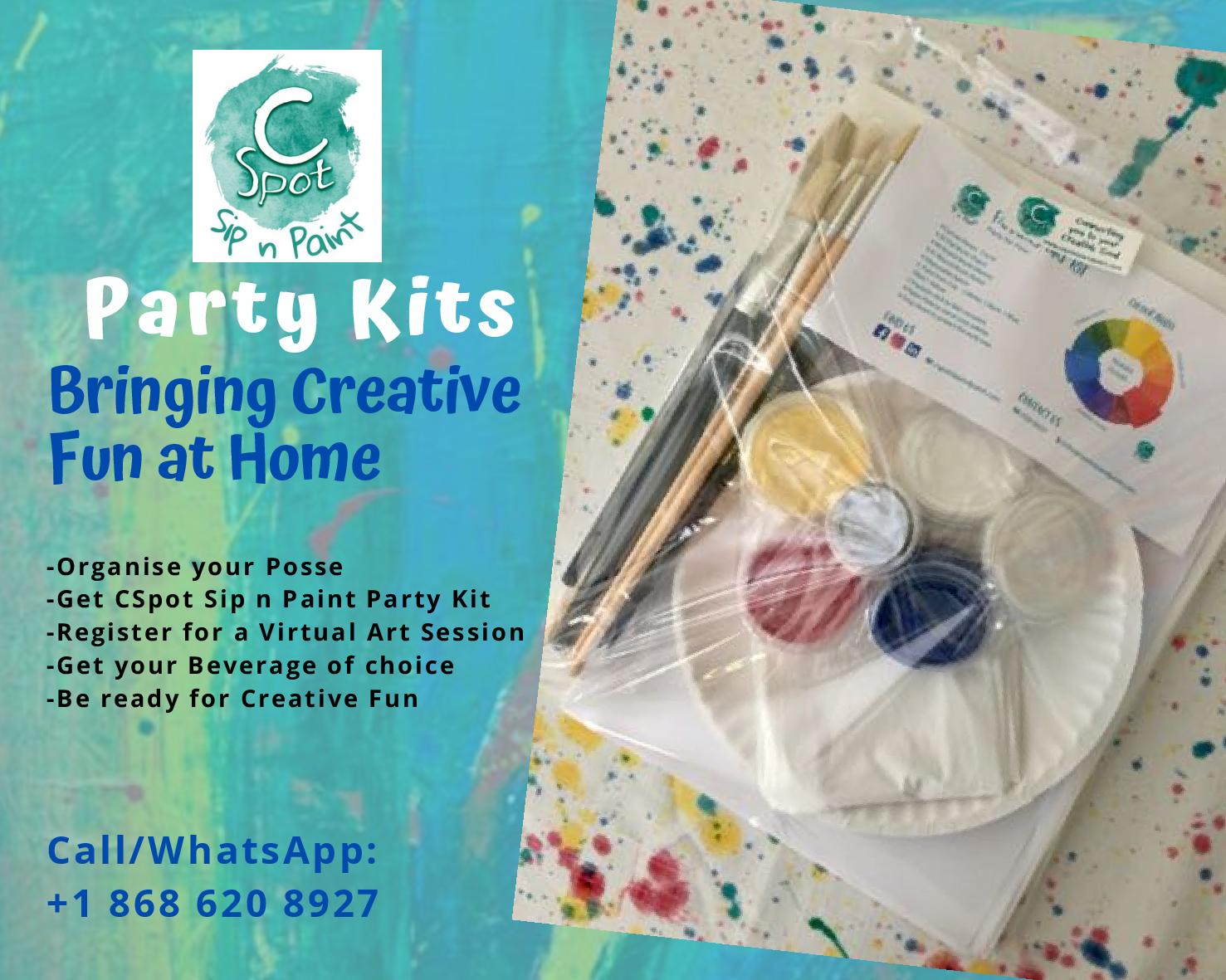 paint and sip at home kit for couples